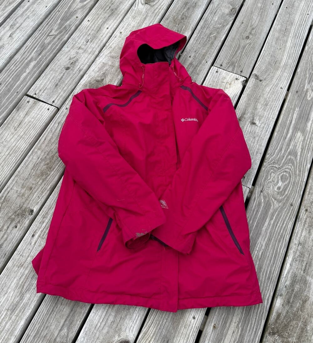 Women's Columbia 3-in-1 Interchangeable Winter Coat - Magenta - Size 1X
